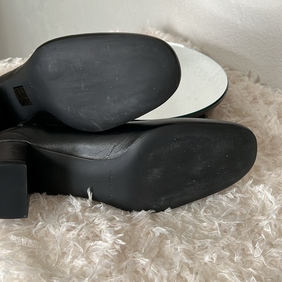 Everlane Italian Leather The Day Heel Black Size 7 - Picture 10 of 13